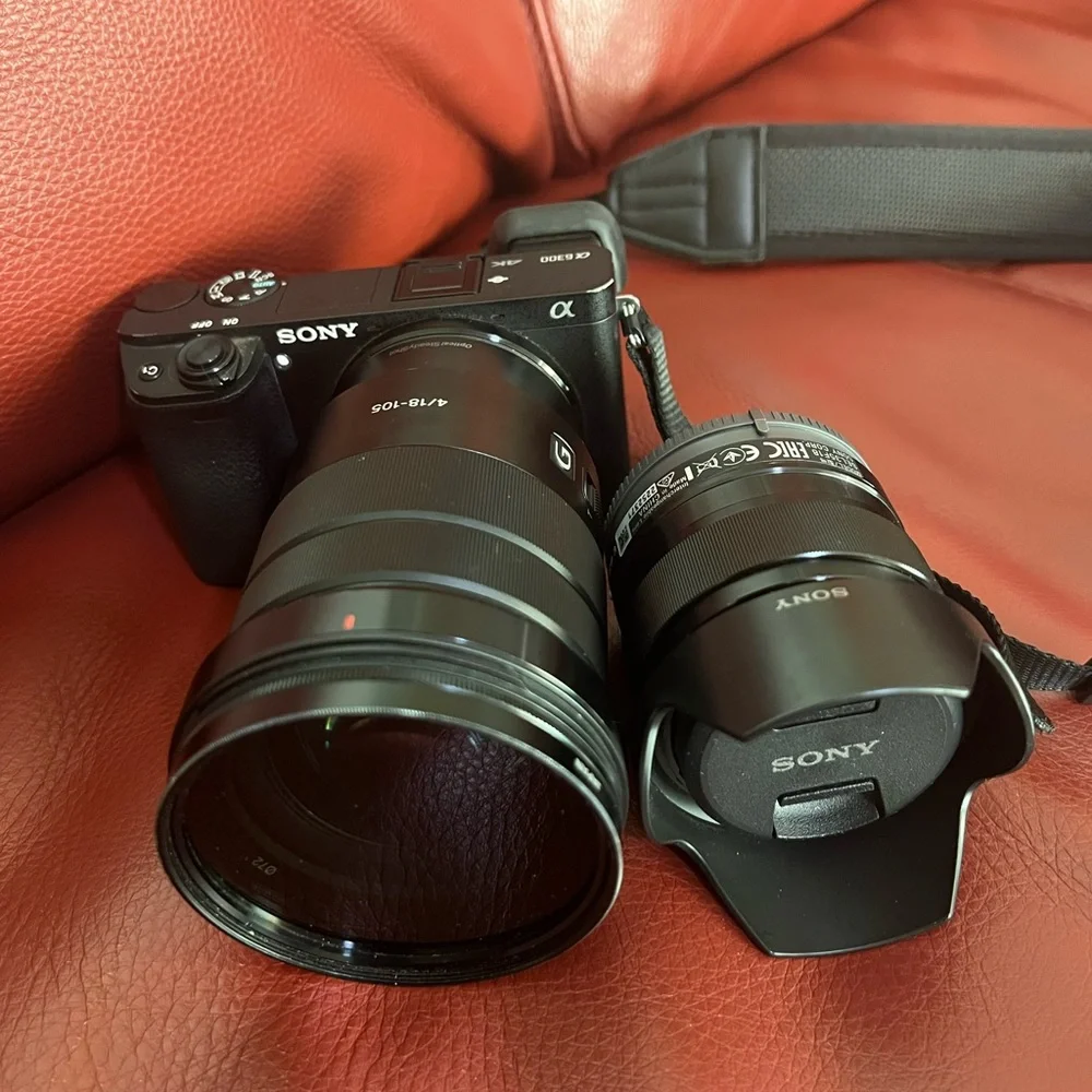 Sony a6300 with 2 lenses